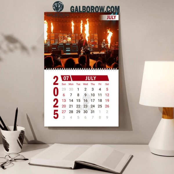 Green Day Happy New Year 2025 Wall Hanging Calendar