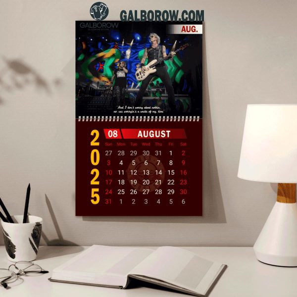 Gun N’ Roses Happy New Year 2025 Wall Hanging Calendar