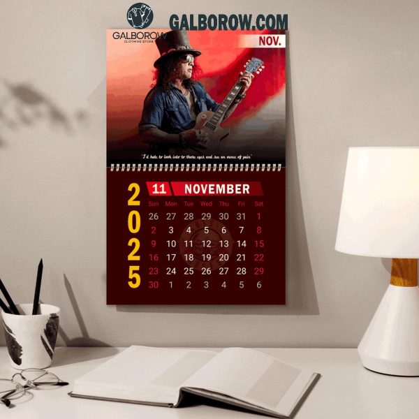 Gun N’ Roses Happy New Year 2025 Wall Hanging Calendar