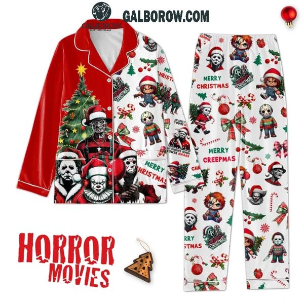 Halloween Horror Movies IT Friday 13th Merry Killing Christmas Polyester Pajamas Set