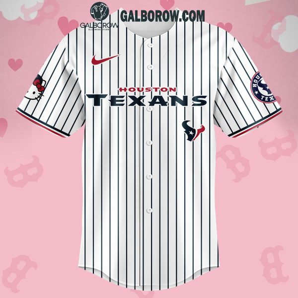 Houston Texans 2024 Celebrating 50th Anniversary Hello Kitty Baseball Jersey