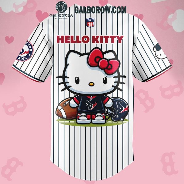 Houston Texans 2024 Celebrating 50th Anniversary Hello Kitty Baseball Jersey