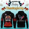 Detroit Lions Thanksgiving 2024 Give Thanks Eat Turkey Destroy Riva Hoodie T-Shirt