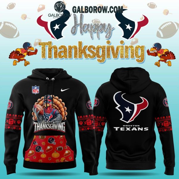 Houston Texans 2024 Happy Thanksgiving Give Thanks Hoodie T-Shirt