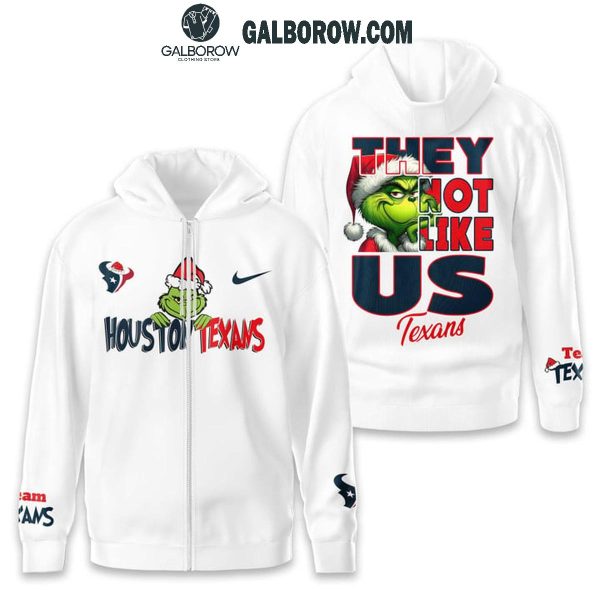 Houston Texans Football They Not Like Us Merry Christmas Hoodie T-Shirt