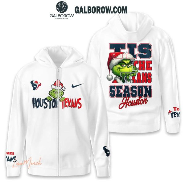 Houston Texans Merry Christmas The Grinch Tis The Texans Season Hoodie T-Shirt