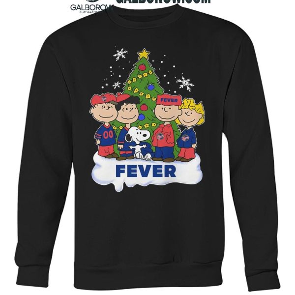 Indiana Fever Celebrating Christmas 2024 With Snoopy Peanuts T Shirt