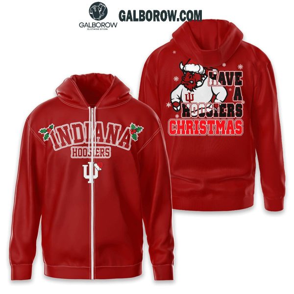 Indiana Hoosiers Football Have A Hoosiers Christmas Celebration Hoodie T-Shirt