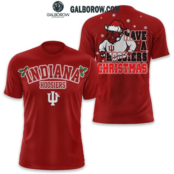 Indiana Hoosiers Football Have A Hoosiers Christmas Celebration Hoodie T-Shirt