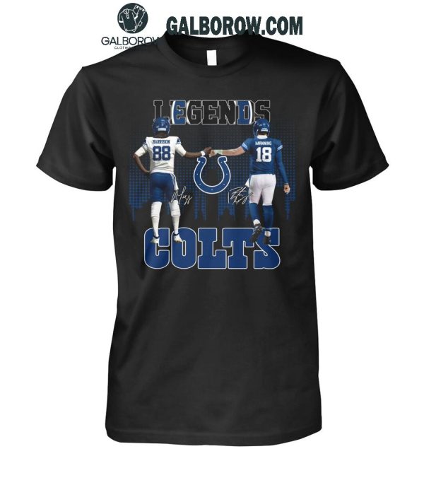 Indianapolis Colts The Legends Marvin Harrison Peyton Manning T-Shirt