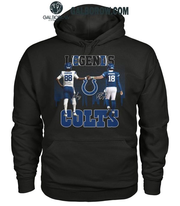 Indianapolis Colts The Legends Marvin Harrison Peyton Manning T-Shirt