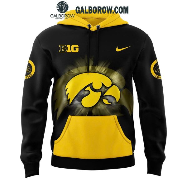 Iowa Hawkeyes Football Club 2024 Back In Black Hoodie T-Shirt