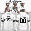 Iowa State Cyclones Football Cyclone One Nation Personalized Hoodie T-Shirt White