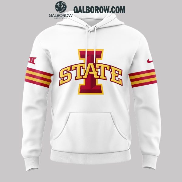 Iowa State Cyclones Football Cyclone One Nation Personalized Hoodie T-Shirt White