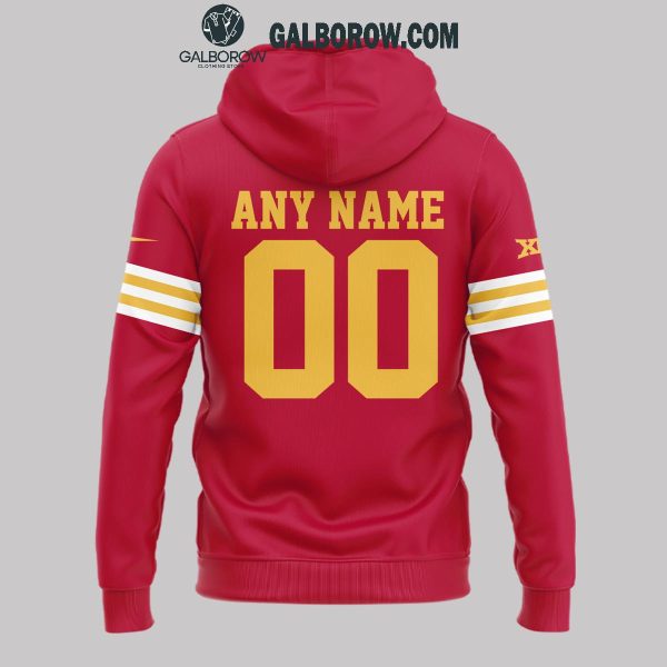 Iowa State Cyclones Football Cyclone One Nation Personalized Red Hoodie T-Shirt