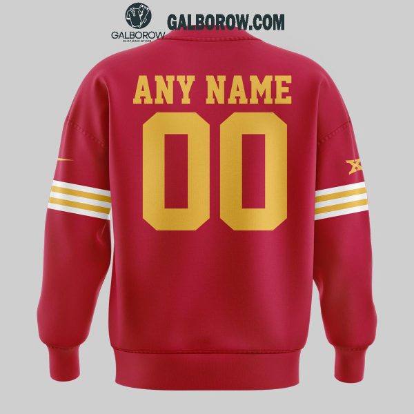 Iowa State Cyclones Football Cyclone One Nation Personalized Red Hoodie T-Shirt