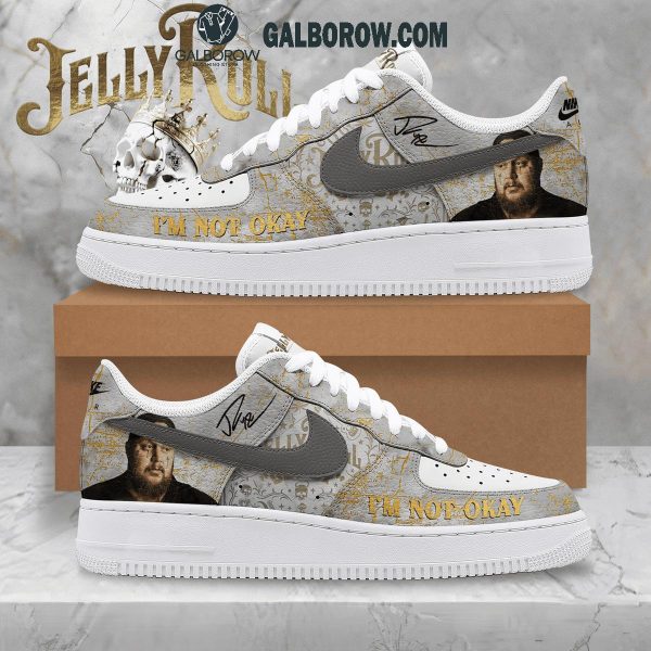 Jelly Roll Christmas I Am Not Okay Air Force 1 Shoes