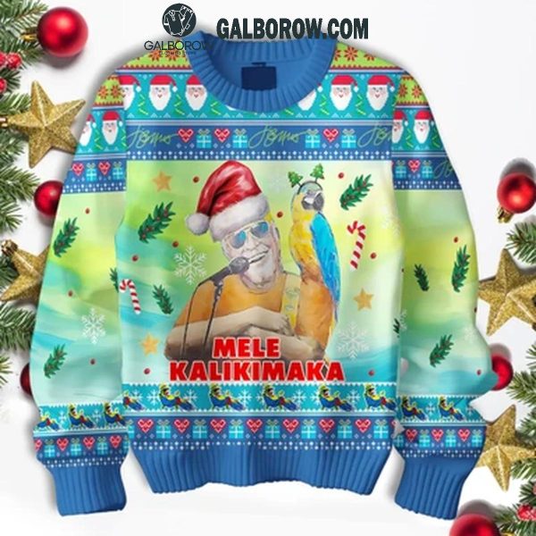 Jimmy Buffett Merry Christmas Mele Kalikimaka 2024 Ugly Sweater