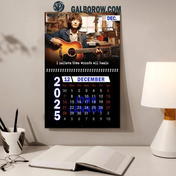 John Lennon The Beatles Happy New Year 2025 Wall Hanging Calendar