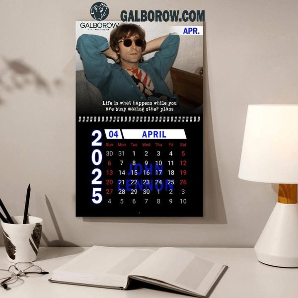 John Lennon The Beatles Happy New Year 2025 Wall Hanging Calendar