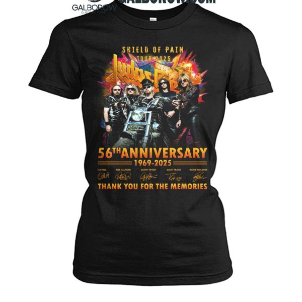 Judas Priest Shield Of Pain Tour 2025 Celebrating 56 Anniversary 1969 2025 T Shirt 3 6rcZc.jpg