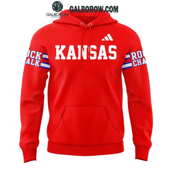 Kansas Jayhawks Big Jay Rock Chalk Kansas Baseball Hoodie T-Shirt