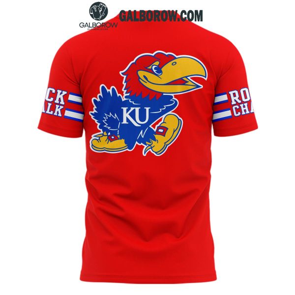 Kansas Jayhawks Big Jay Rock Chalk Kansas Baseball Hoodie T-Shirt