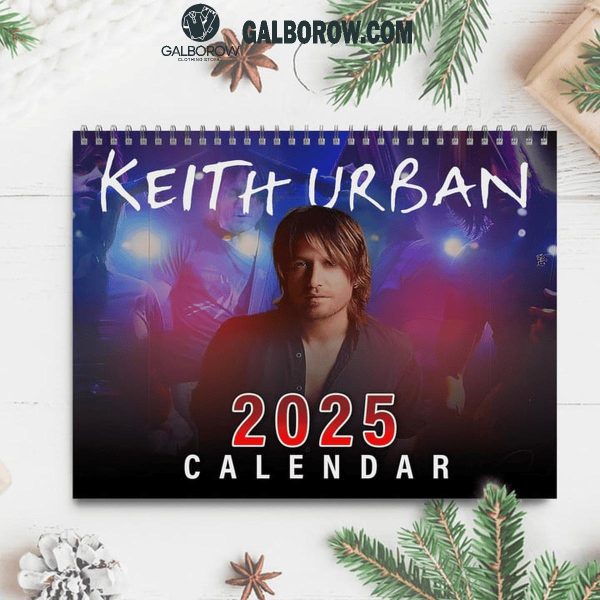 Keith Urban Happy New Year 2025 Wall Hanging Calendar