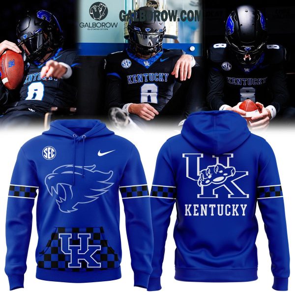 Kentucky Wildcats The Wrath Of Wildcats Football 2024 Zip Hoodie T-Shirt Blue