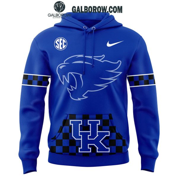 Kentucky Wildcats The Wrath Of Wildcats Football 2024 Zip Hoodie T-Shirt Blue