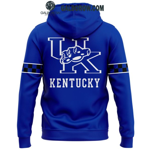 Kentucky Wildcats The Wrath Of Wildcats Football 2024 Zip Hoodie T-Shirt Blue