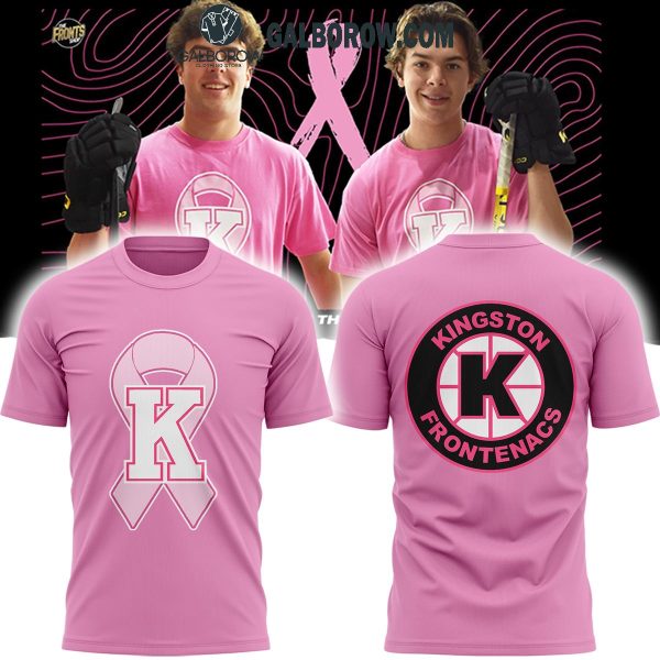 Kingston Frontenacs Cancer Awareness Pink In The Rink Night 2024 Hoodie T-Shirt