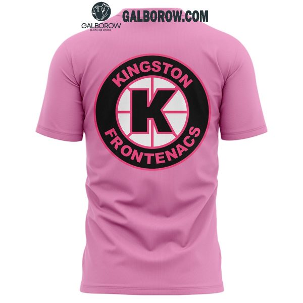 Kingston Frontenacs Cancer Awareness Pink In The Rink Night 2024 Hoodie T-Shirt