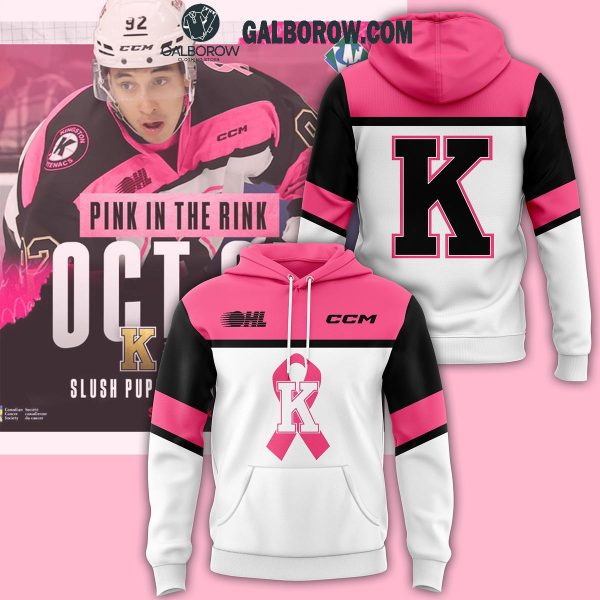 Kingston Frontenacs Pink In The Rink Night Cancer Fighting Hoodie T-Shirt