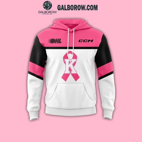 Kingston Frontenacs Pink In The Rink Night Cancer Fighting Hoodie T-Shirt