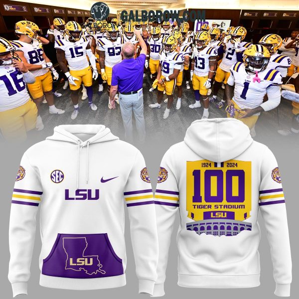 LSU Tigers 1924-2024 It’s 100th Anniversary Of Tigers Stadium Hoodie T-Shirt