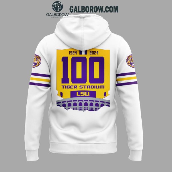 LSU Tigers 1924-2024 It’s 100th Anniversary Of Tigers Stadium Hoodie T-Shirt