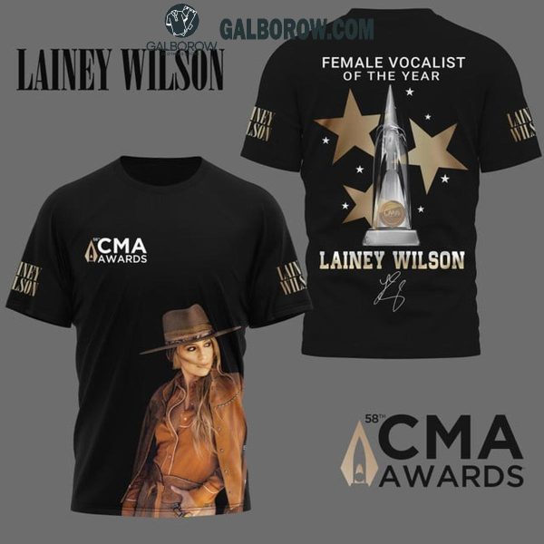 Lainey Wilson Female Vocalist Of The Year CMA Award 2024 Black Hoodie T-Shirt