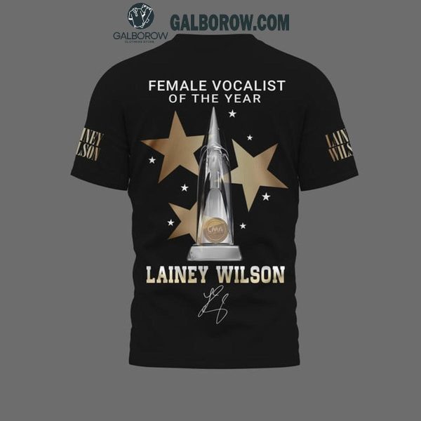 Lainey Wilson Female Vocalist Of The Year CMA Award 2024 Black Hoodie T-Shirt