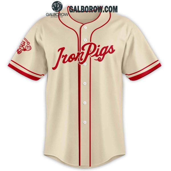 Lehigh Valley IronPigs Since 2008 Baseball 50s-Style Fauxback Baseball Jersey