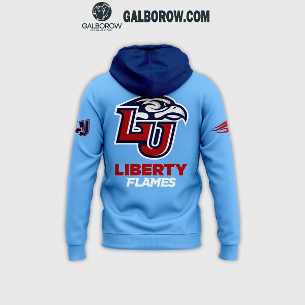 Liberty Flames Men’s Football Game Vogue New Look 2024 Light Blue Hoodie T-Shirt