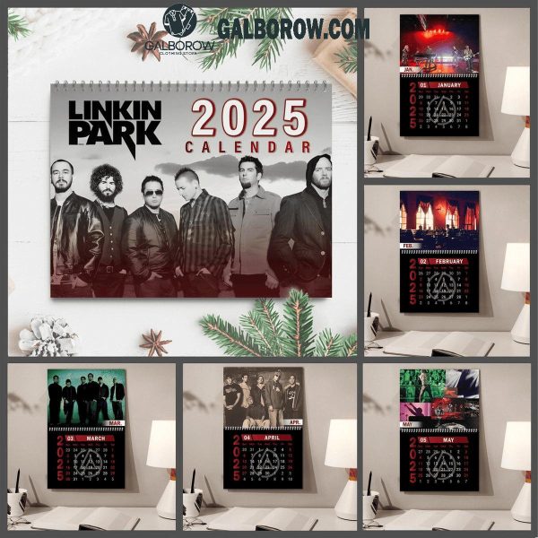 Linkin Park In The End Happy New Year 2025 Wall Hanging Calendar