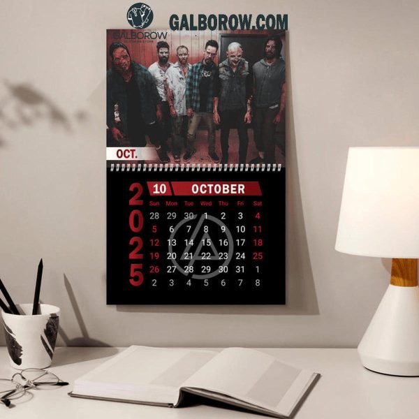 Linkin Park In The End Happy New Year 2025 Wall Hanging Calendar