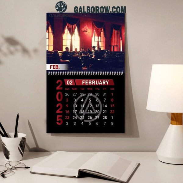 Linkin Park In The End Happy New Year 2025 Wall Hanging Calendar