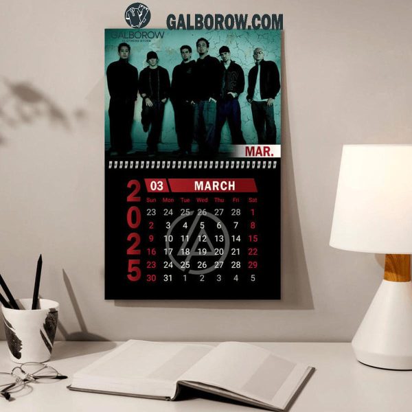 Linkin Park In The End Happy New Year 2025 Wall Hanging Calendar