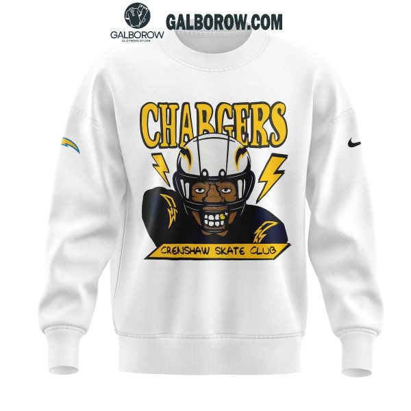 Los Angeles Chargers 2024 Crenshaw Skate Club City Made Hoodie T-Shirt