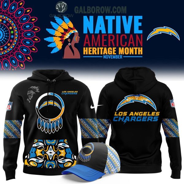 Los Angeles Chargers 2024 Native American Heritage Month Football Hoodie T-Shirt