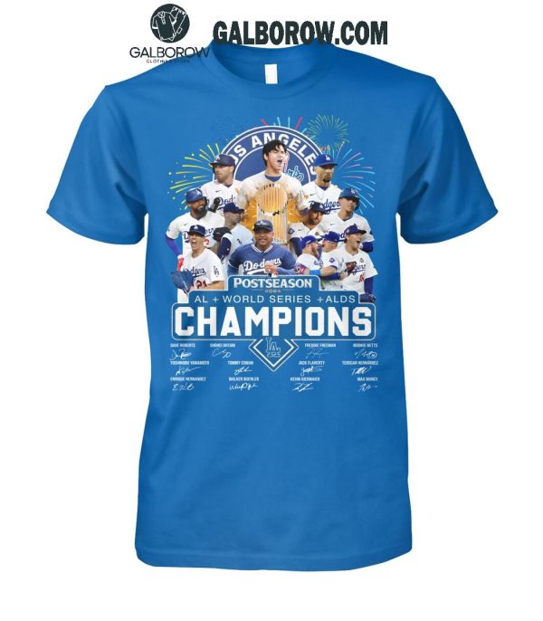 Los Angeles Dodgers American League World Series ALDS 2024 Champions T-Shirt