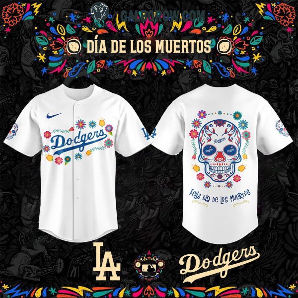 Los Angeles Dodgers Dia De Los Muertos 2024 Baseball Jersey