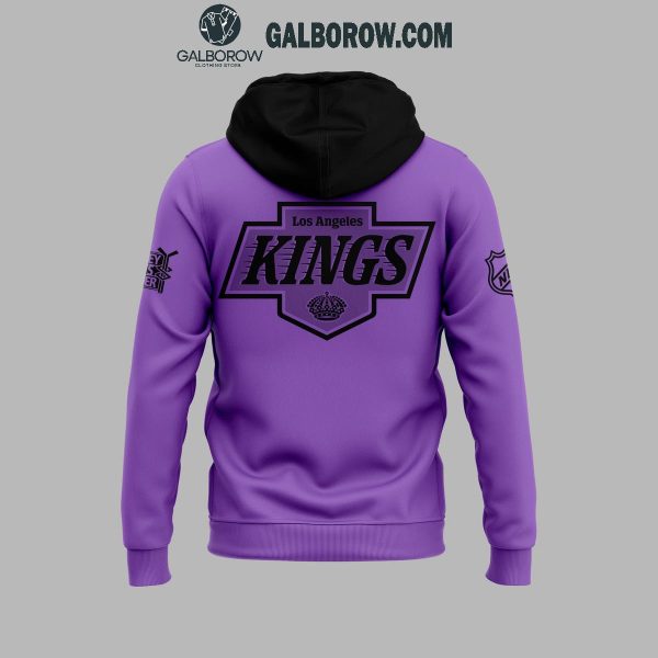 Los Angeles Kings 2024 Hockey Fights Cancer Hockey Honor Hoodie T-Shirt